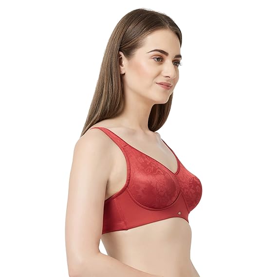 SOIE Women’s Minimizer Bra – Poly Spandex, Full Coverage, Non-Wired